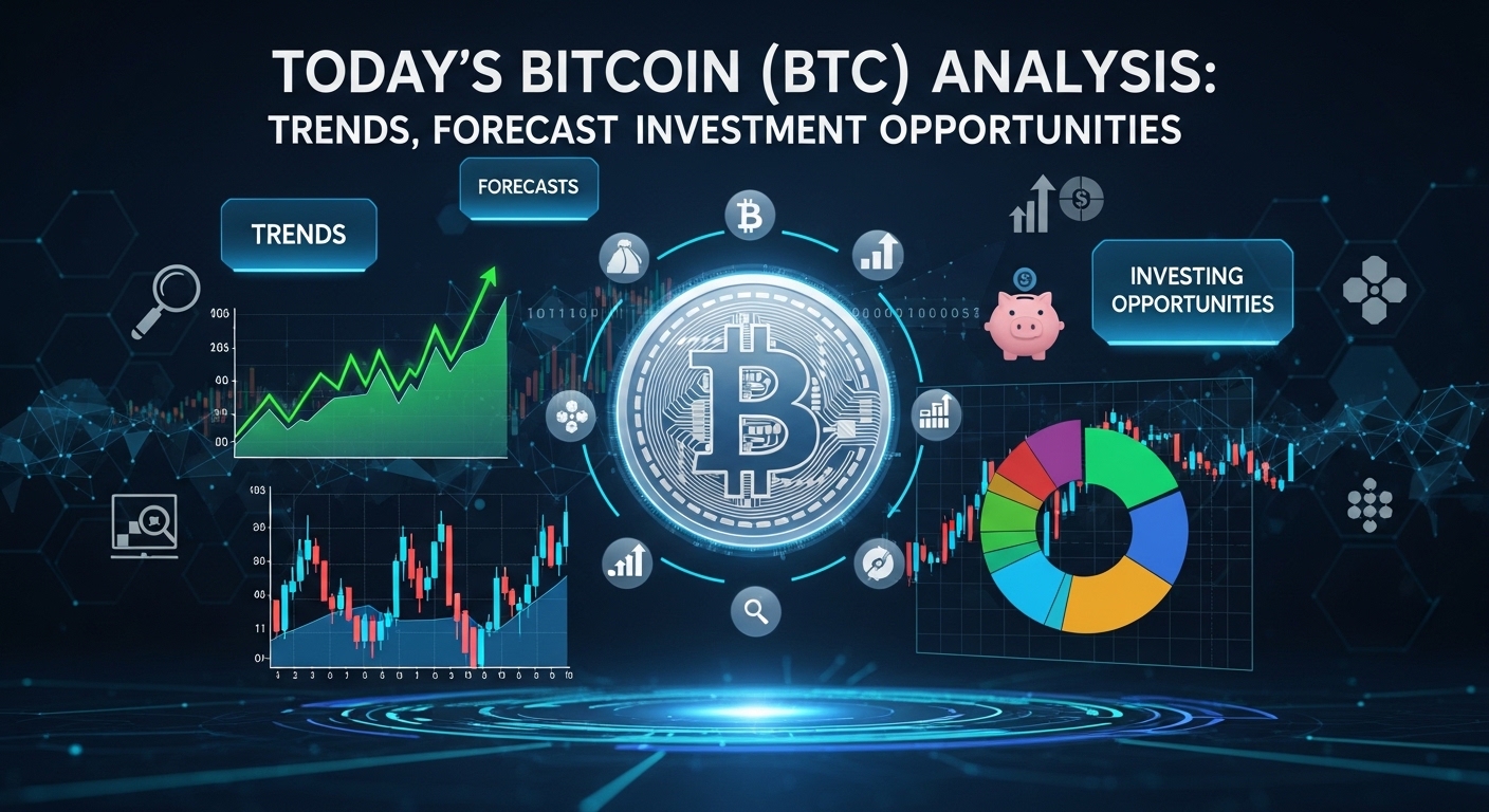 Análise do Bitcoin hoje com gráficos de tendências e previsões de investimento